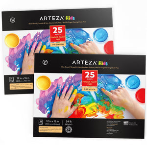 Kids Finger Paint Paper Pad, 12