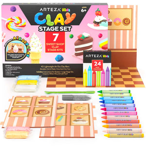 Kids Clay Stage Set, Sweet Shop