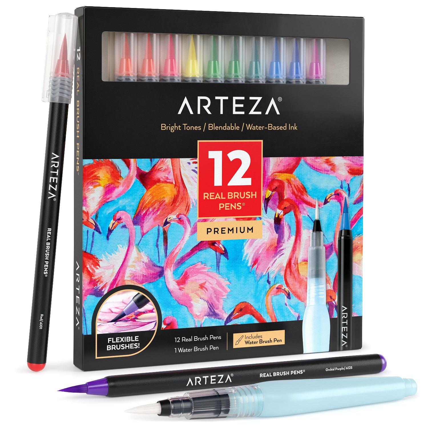 Real Brush Pens® Bright Tones- Set of 12