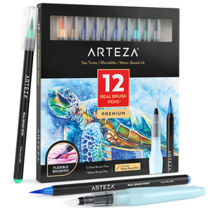 Real Brush Pens® Sea Tones - Set of 12